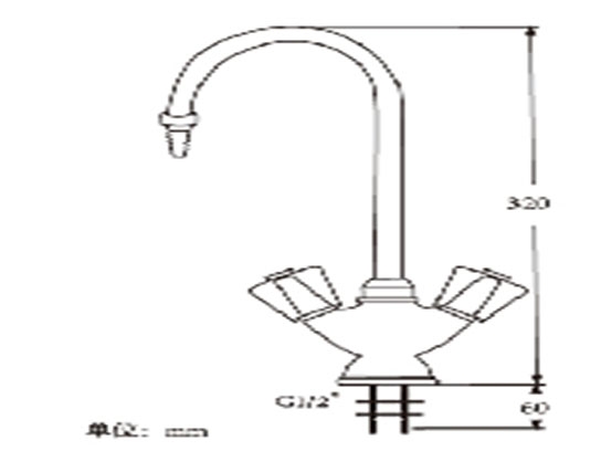 單口冷熱水龍頭